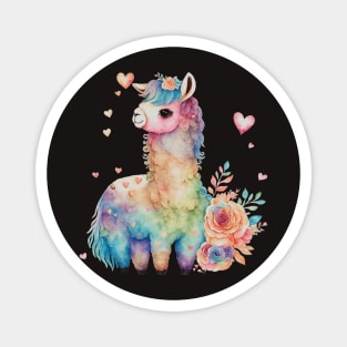 Llama Love Magnet